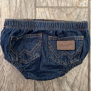 WRANGLER DENIM DIAPER COVER -12M